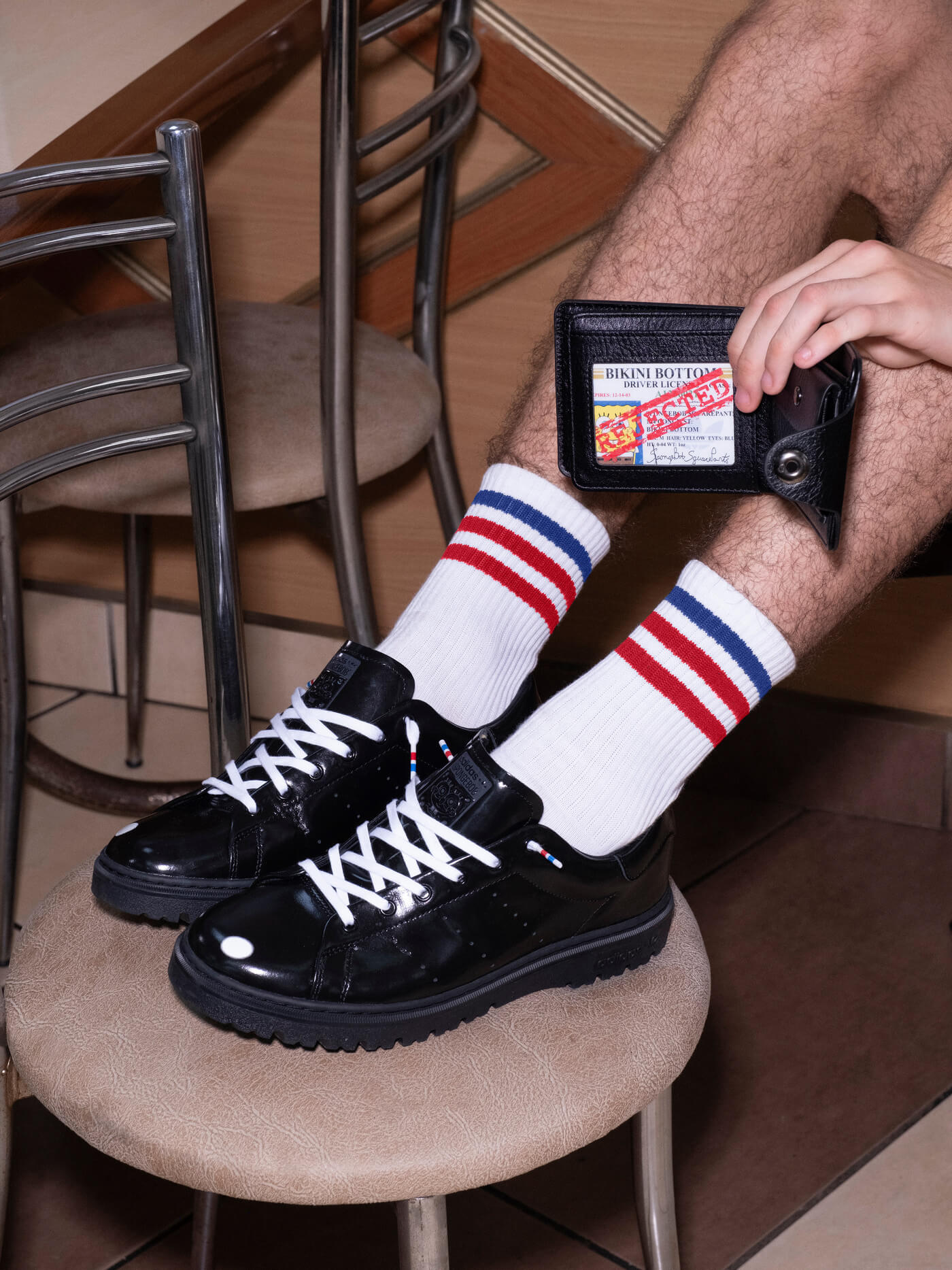 adidas Originals x SpongeBob Stan Smith Freizeit - Core Black/Core Black/Cloud White - JQ6779