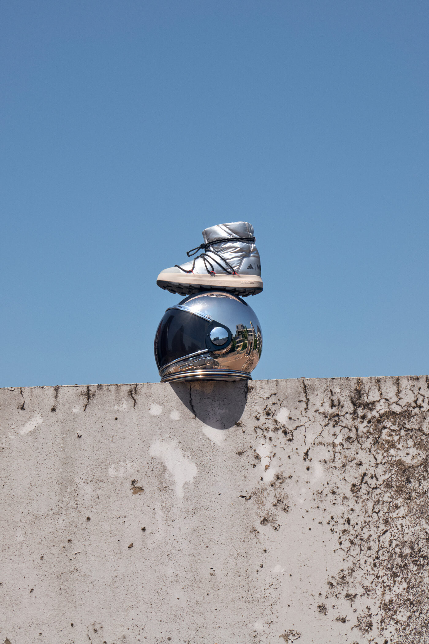adidas x Moon Boot Ace Mid - Matte Silver/Core Black/Matte Silver - JQ7849