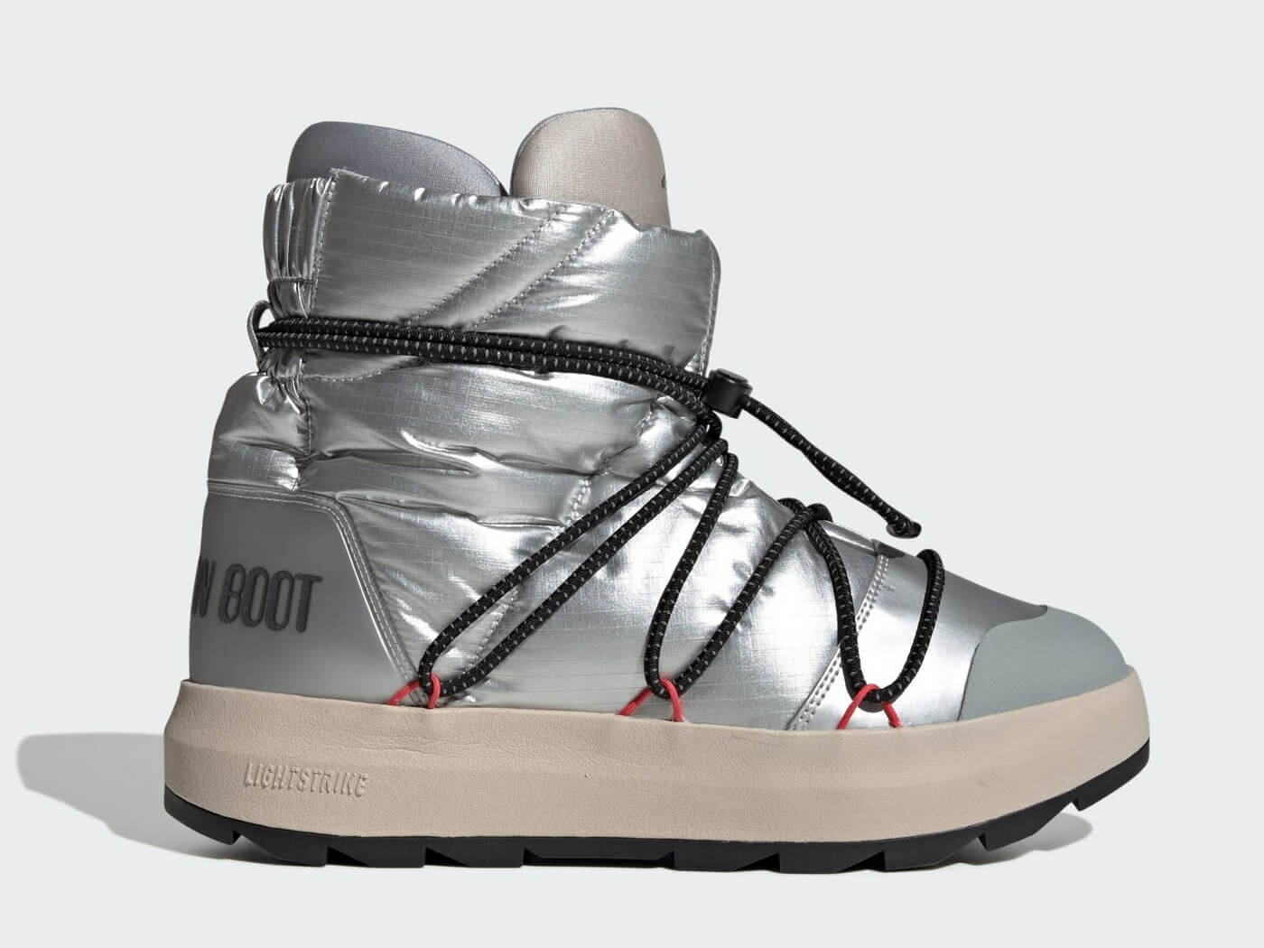 adidas x Moon Boot Ace Mid - Matte Silver/Core Black/Matte Silver - JQ7849