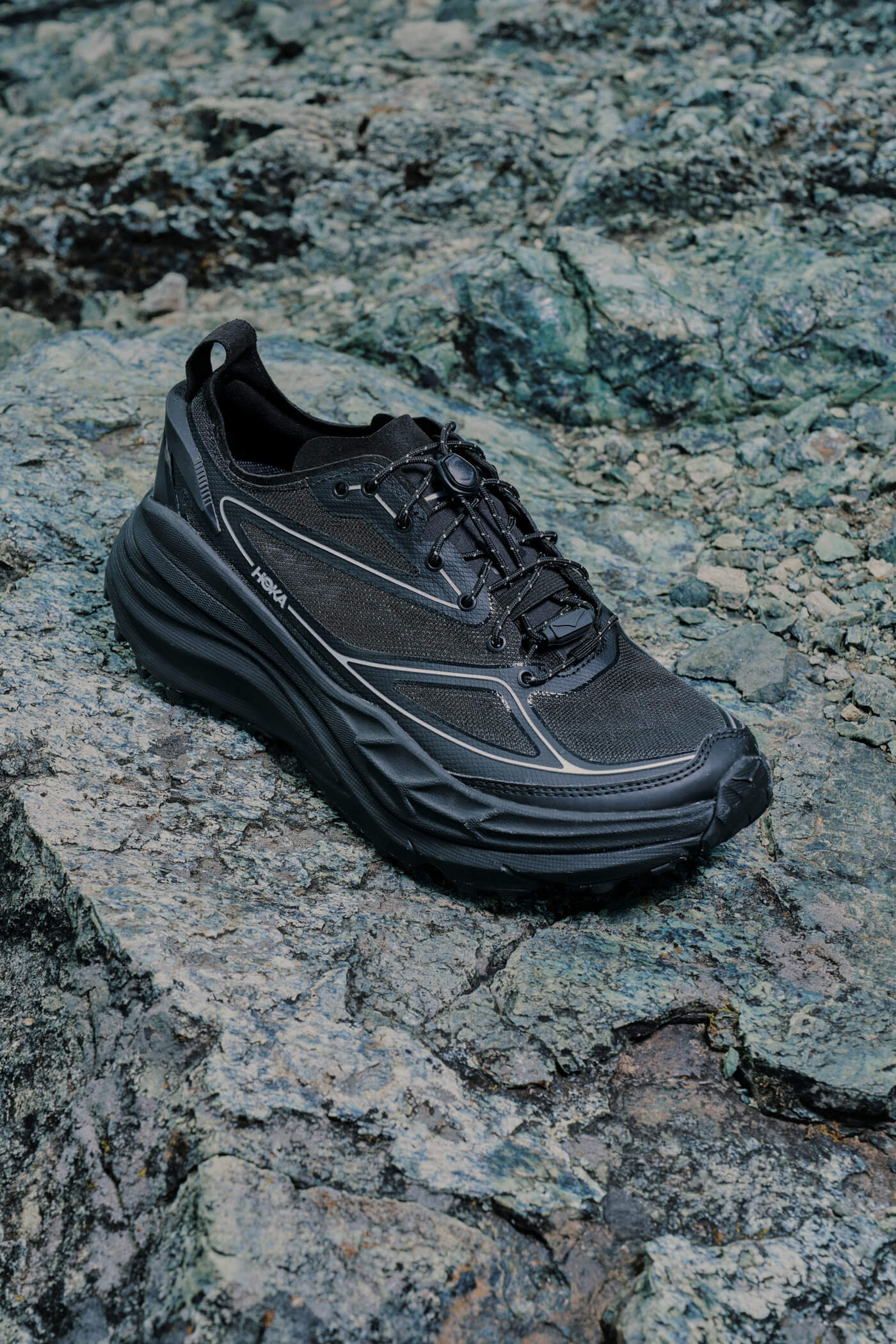 HOKA Stinson One7 - Black/Silver - 1168931-BKSV