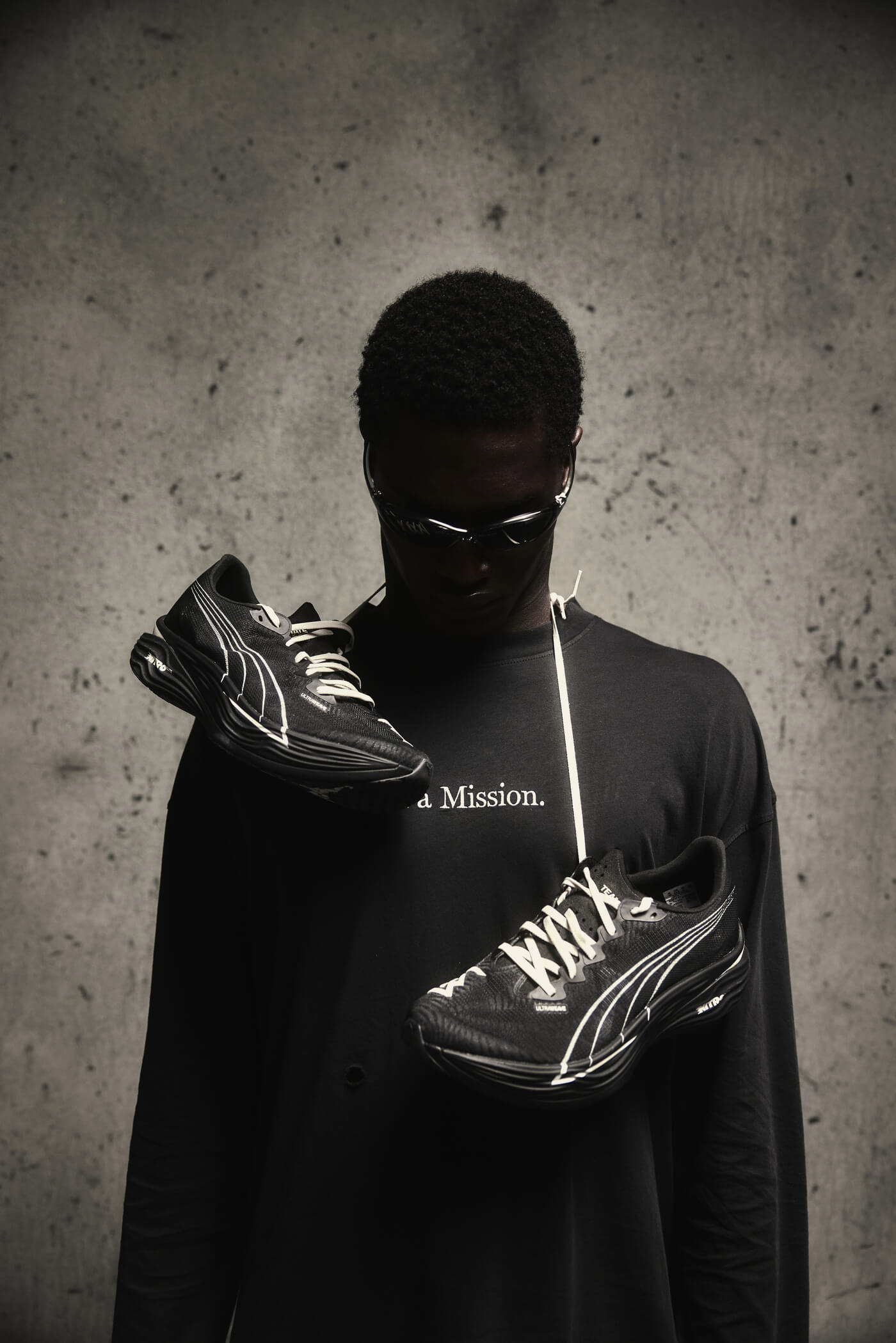 Puma x Represent 247 Deviate Nitro Elite 3 - Black/Alpine Snow - 406844-01