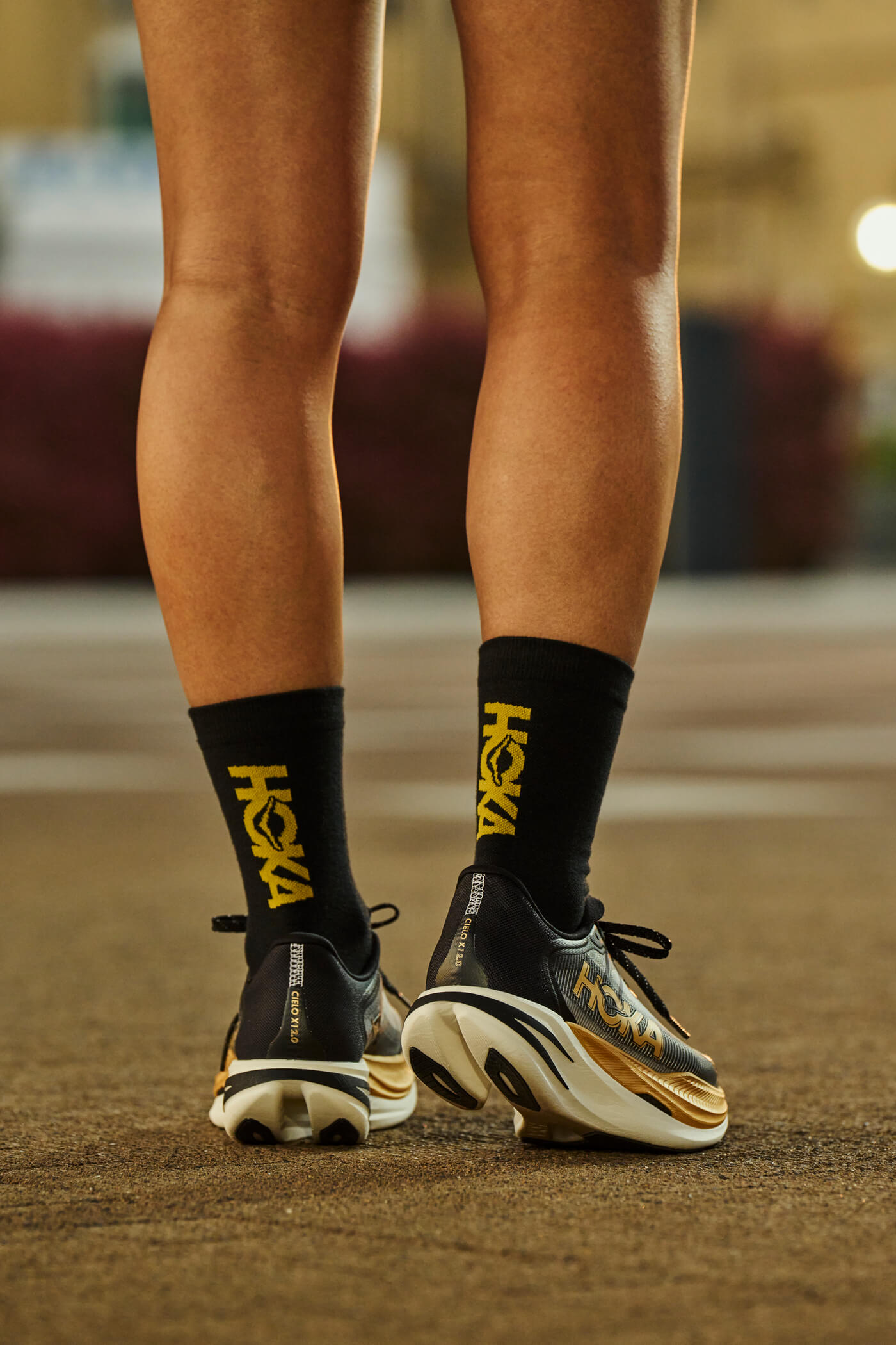 HOKA Cielo X1 2.0 - Black/Gold - 1162053-BKGD