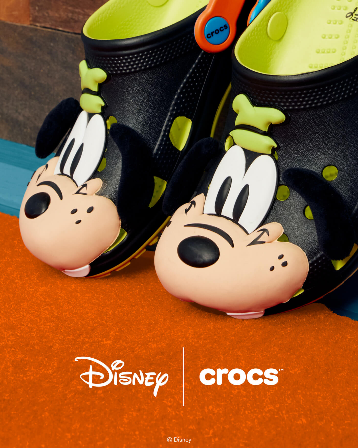 Crocs x Disney Classic Clog Goofy - Multi/Black/Green - 212059-90H