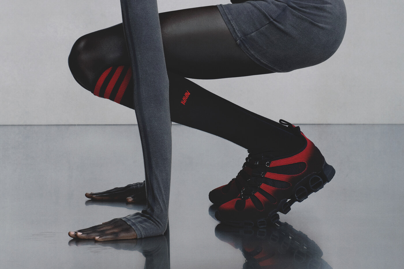 adidas x AVAVAV Megaride - Black / Red - KH9687