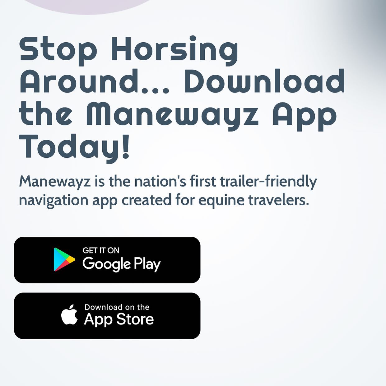 Trailer with peace of mind. 🐴🐴 #manewayz #usef #download