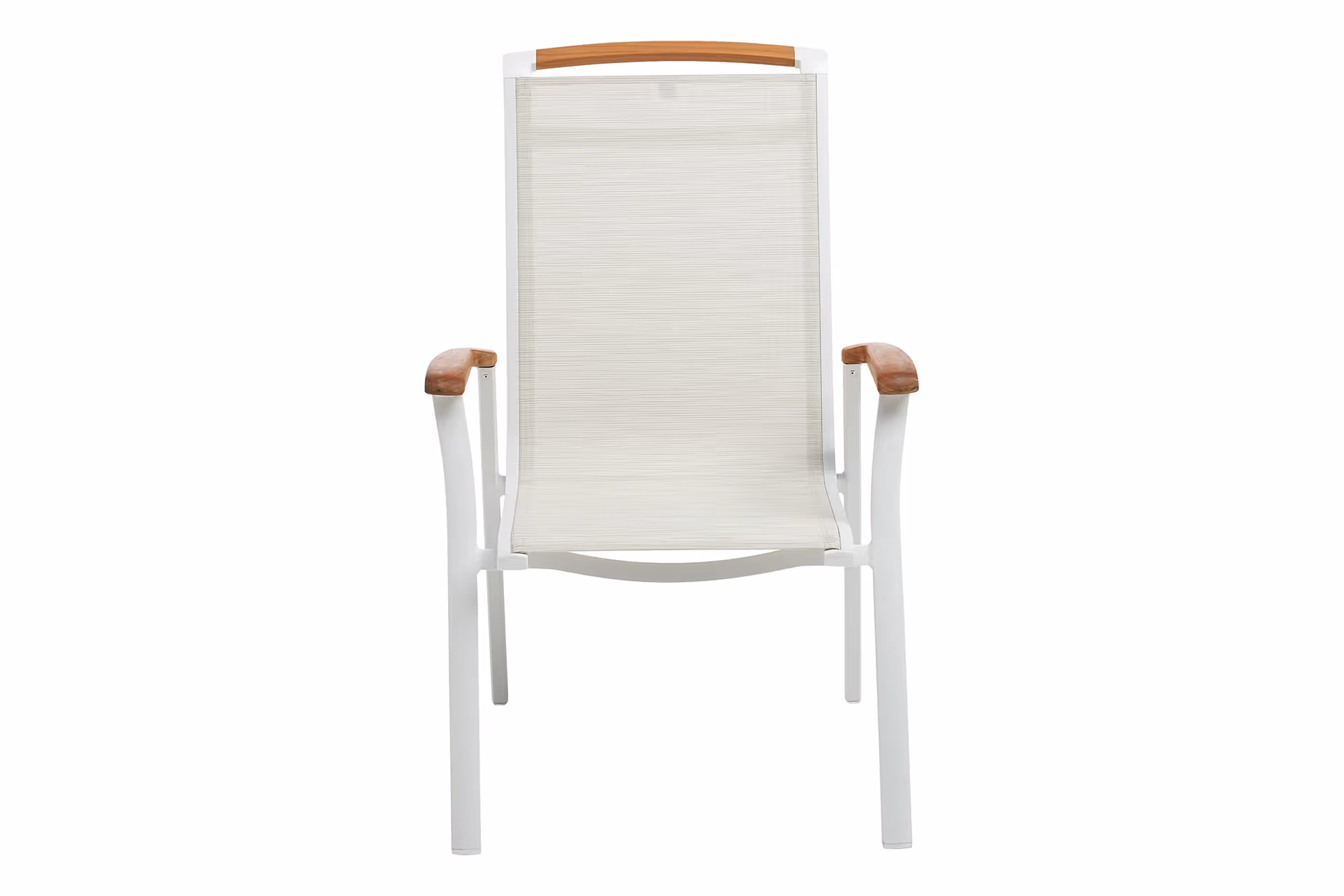 MEMPHIS / Stapelsessel / weiß matt/beige/natur / 0103502-5800