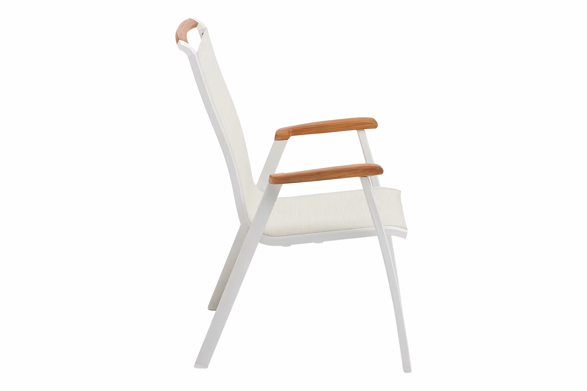 MEMPHIS / Stapelsessel / weiß matt/beige/natur / 0103502-5800