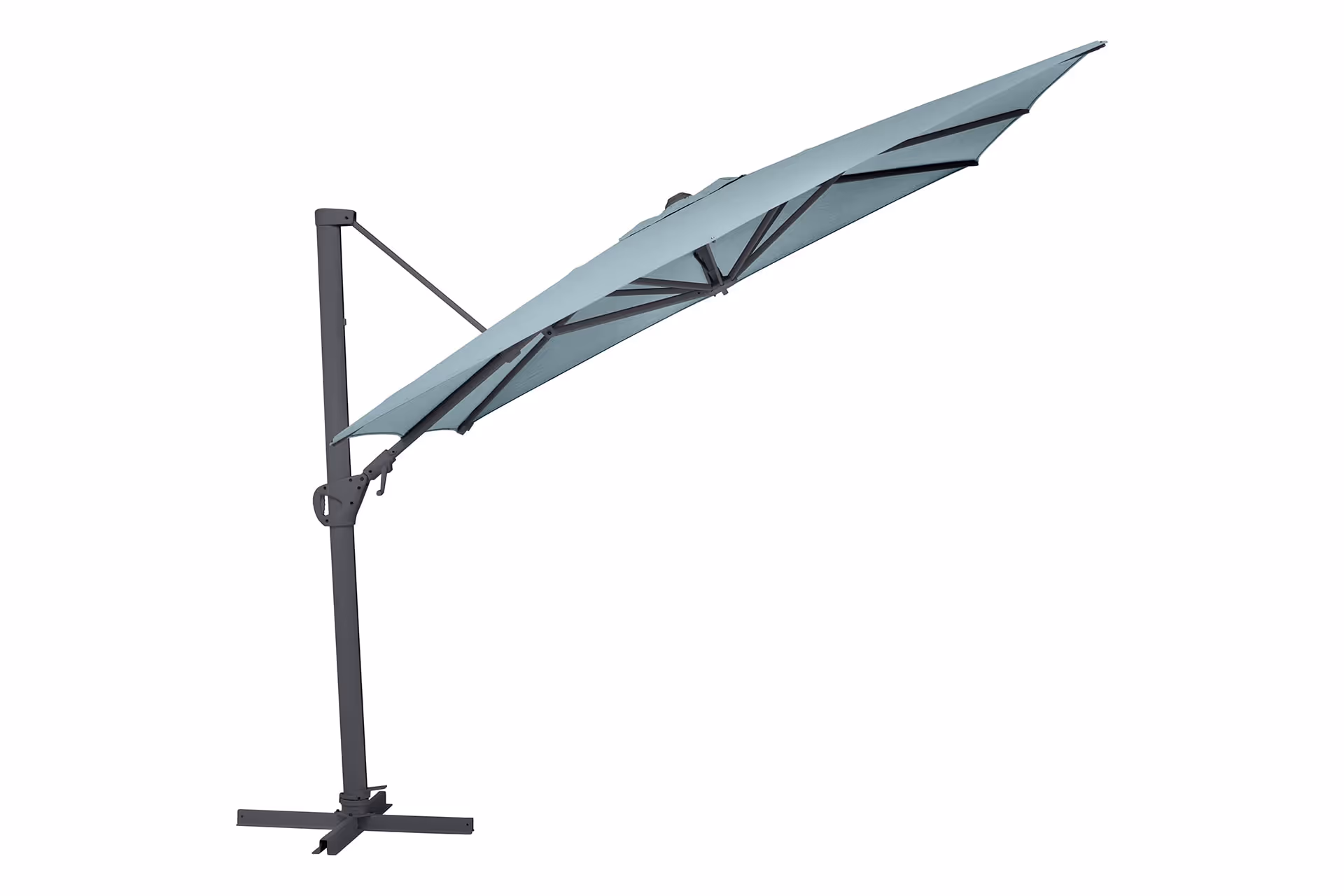 KETTLER Home&Garden – EASY SWING LX Ampelschirm, anthrazit matt/salbei