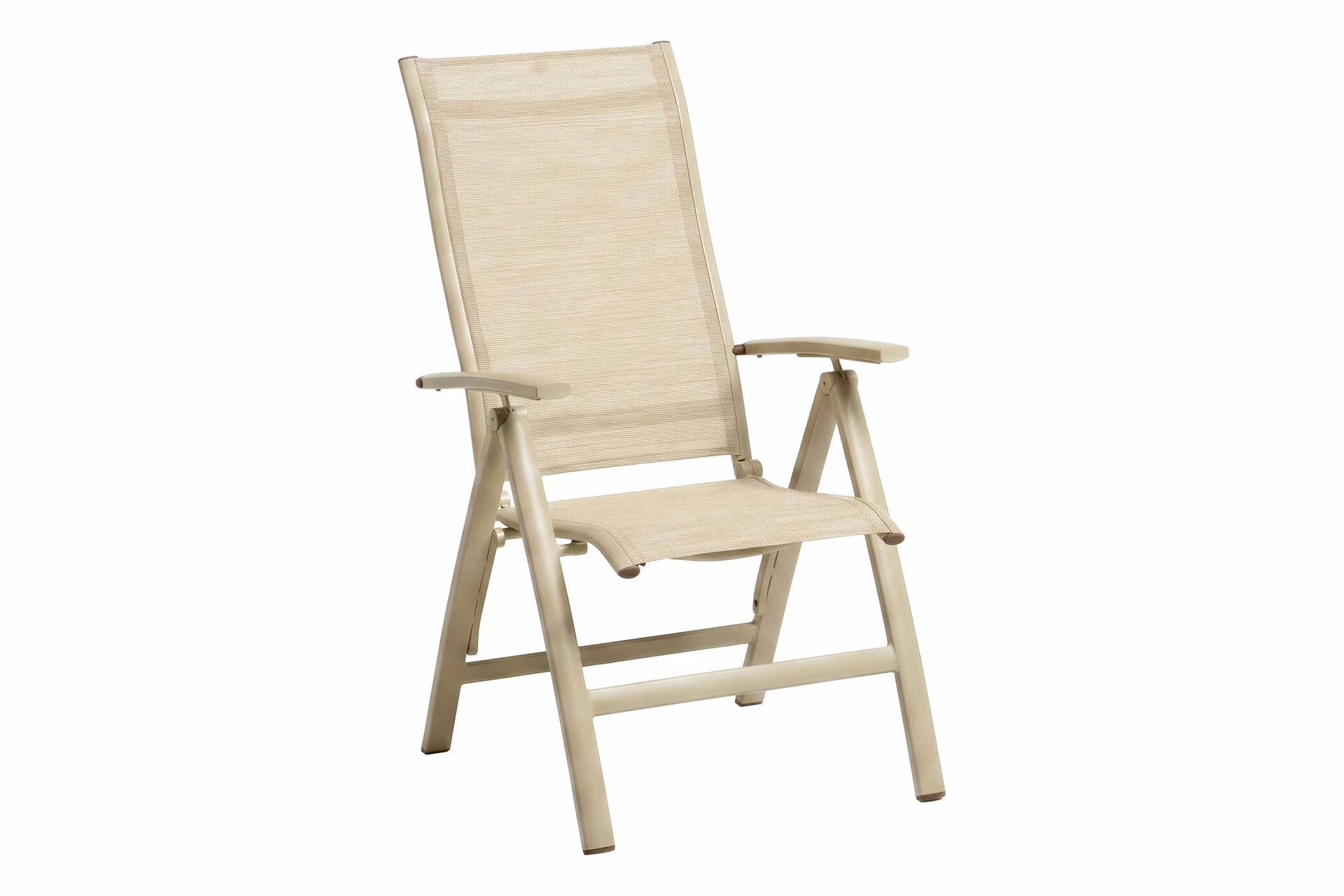 KETTLER Home&Garden – LEGATO CURVE Multipositionssessel Silver-Line, creme/beige