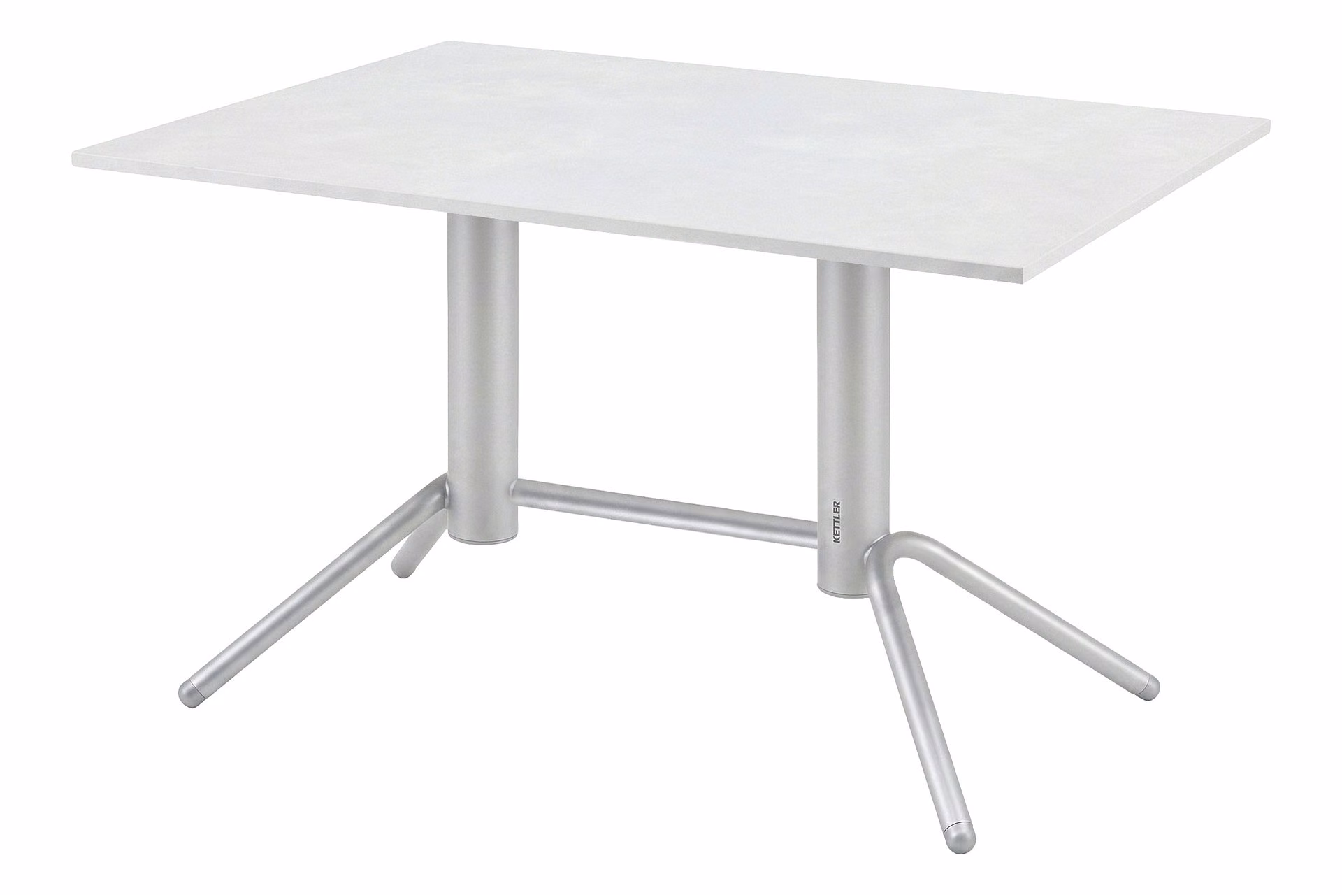 KETTLER Home&Garden – VERSA Tischgestell 120 x 80, silber