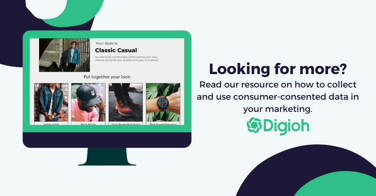 Digioh. Looking for more? Read our resource on how to collect and use consumer-consented data in your marketing