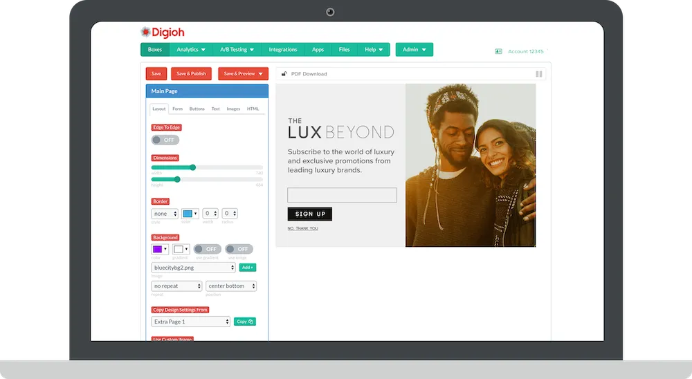 drag and drop form builder interface