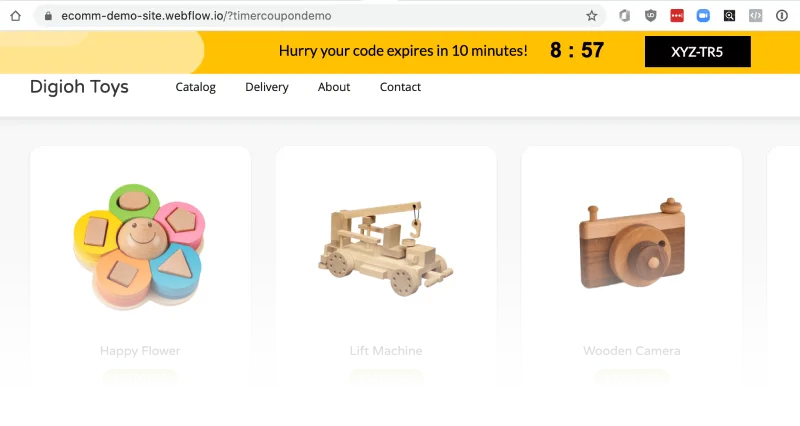 countdown timer banner example