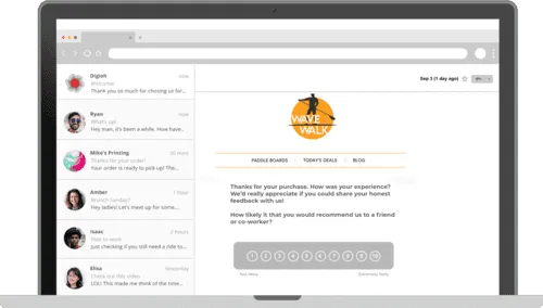 embedded email survey for oracle eloqua