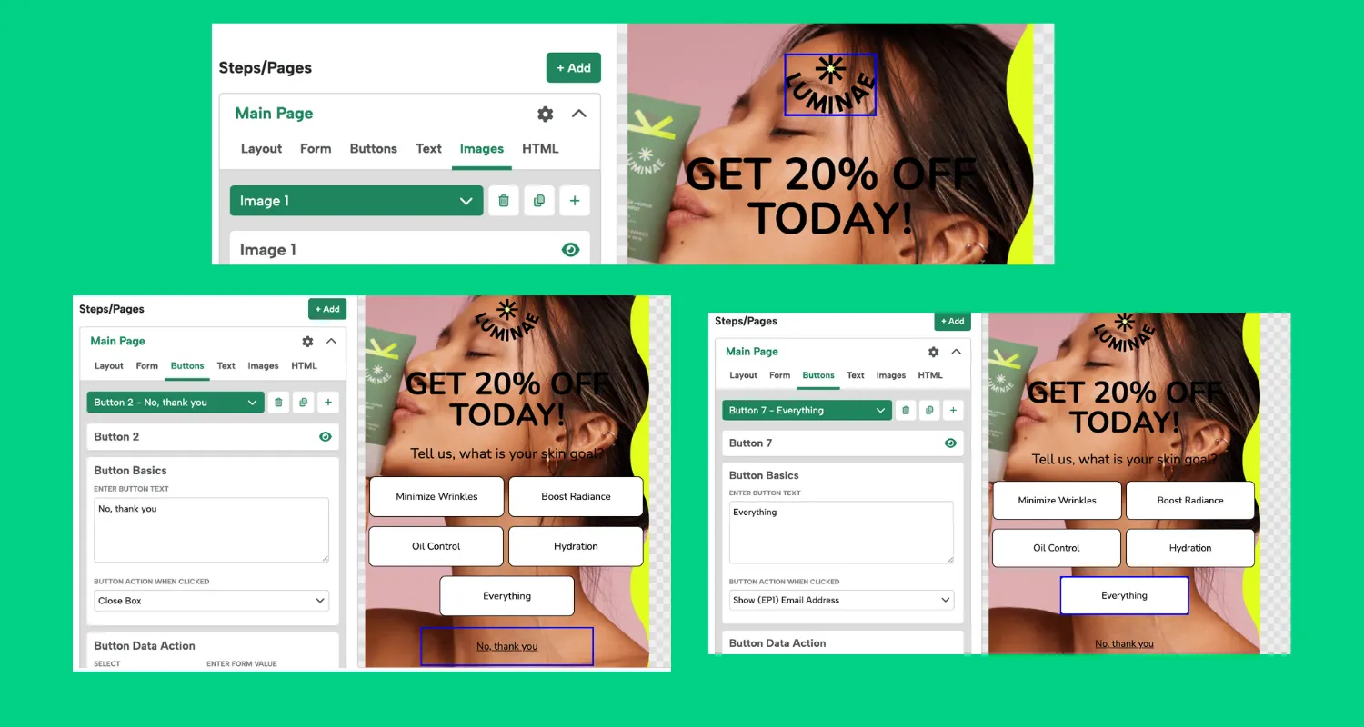 Digioh Blue outline on selected item