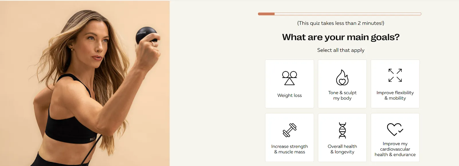 Pvolve fitness equipment quiz example