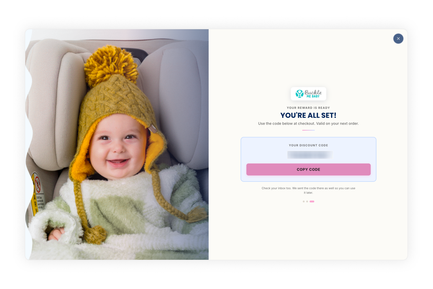 buckle me baby coupon page