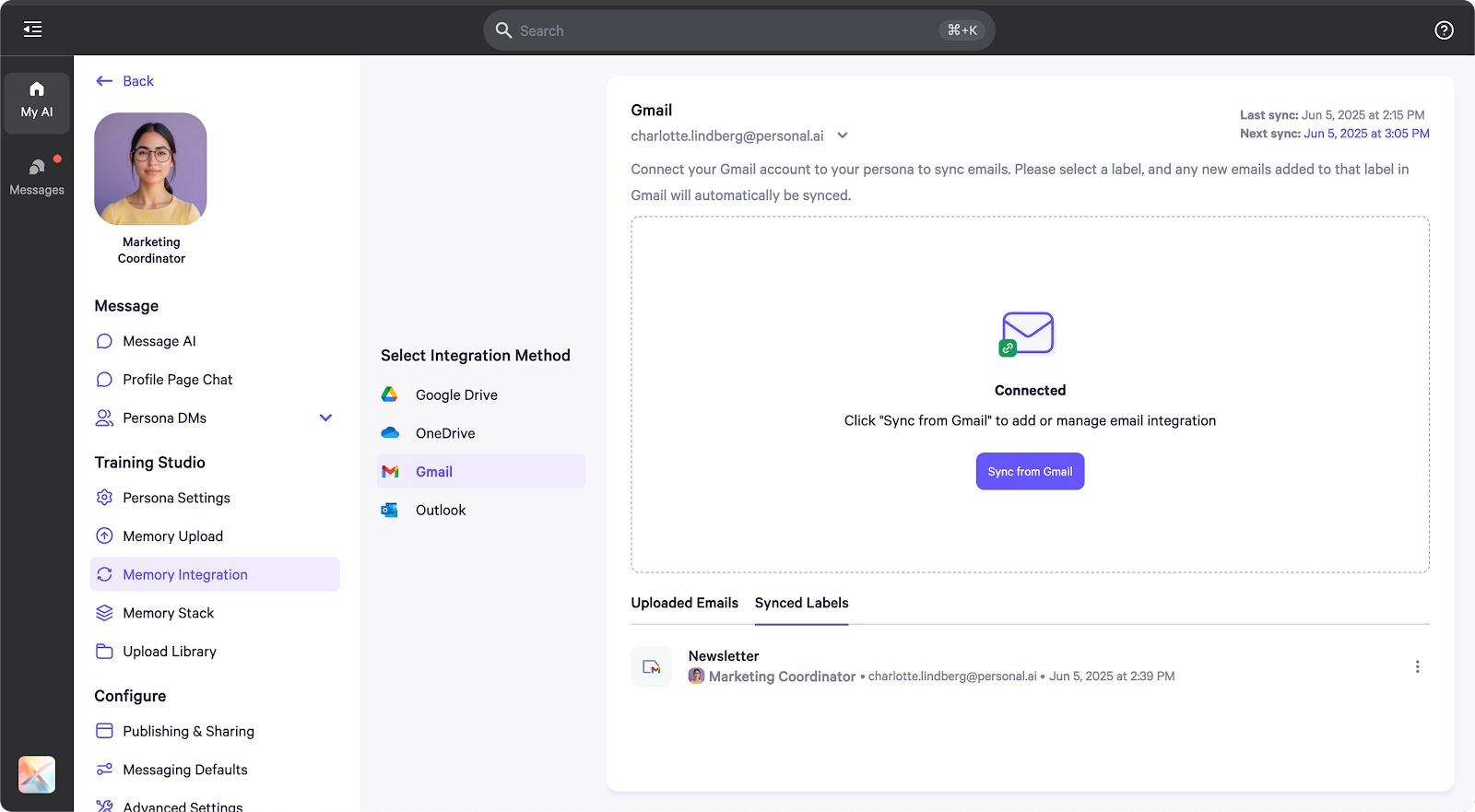 Gmail Integration