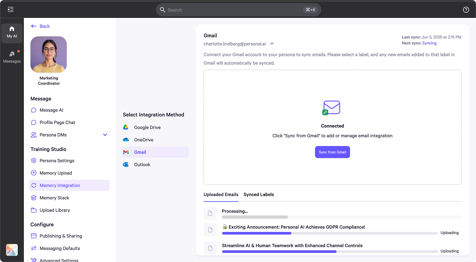Gmail Integration