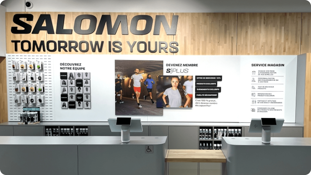 Salomon store front.