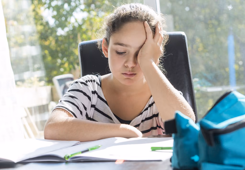 Girl receiving specialist dyslexia tuition