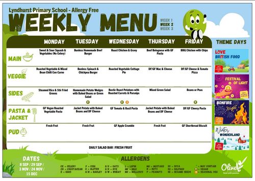 Allergy Menu Week 2