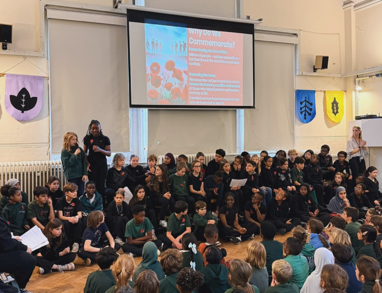 Yr 6 Lead Remembrance Assembly