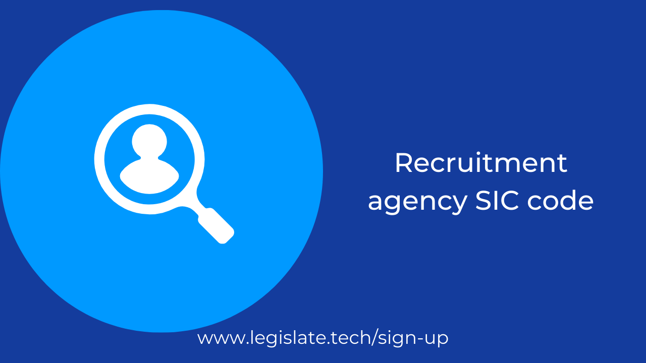 How to choose the right SIC code for your new recruitment agency