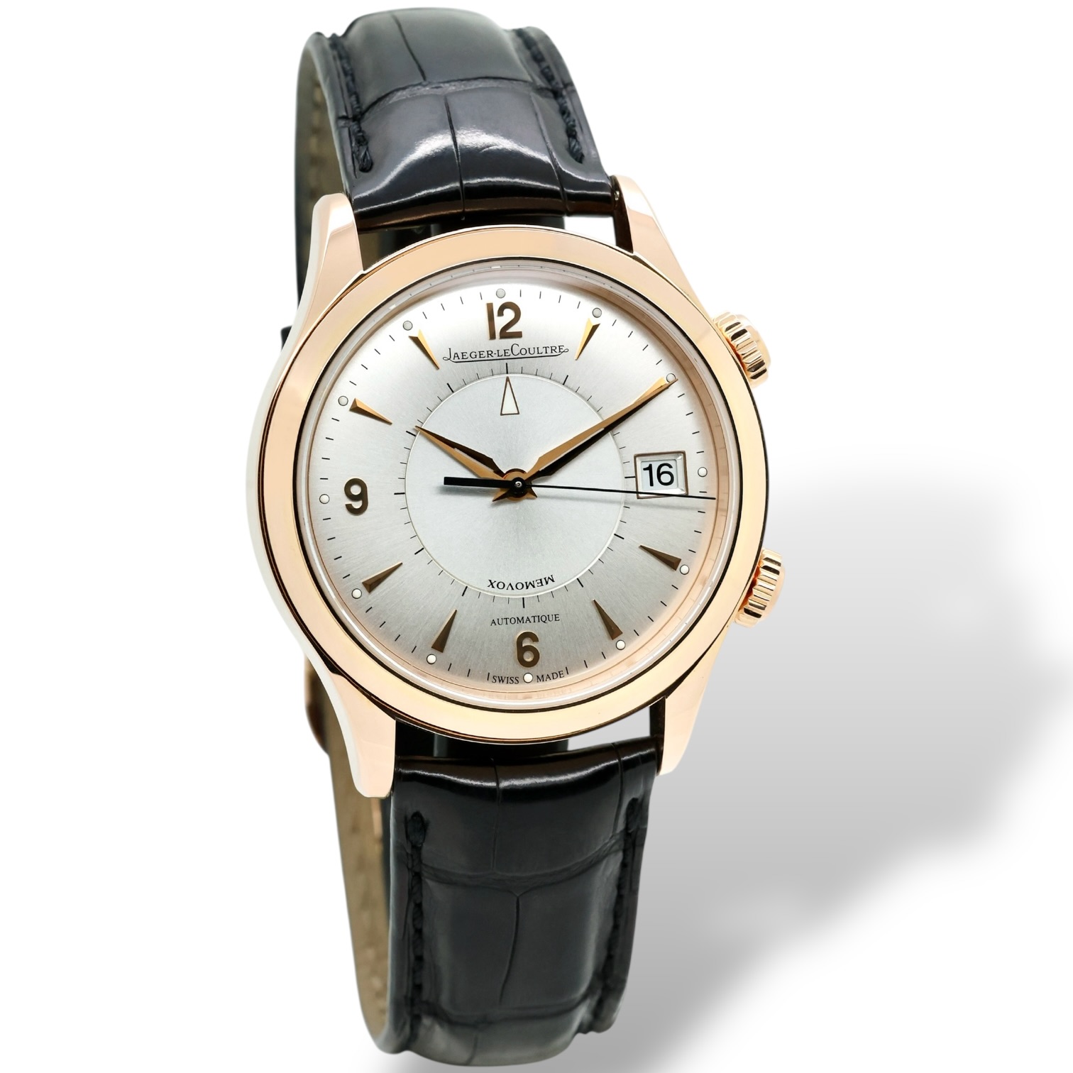 Master Memovox 40 "Alarm" Rosegold Silbernes Blatt — Image 2 sur 5
