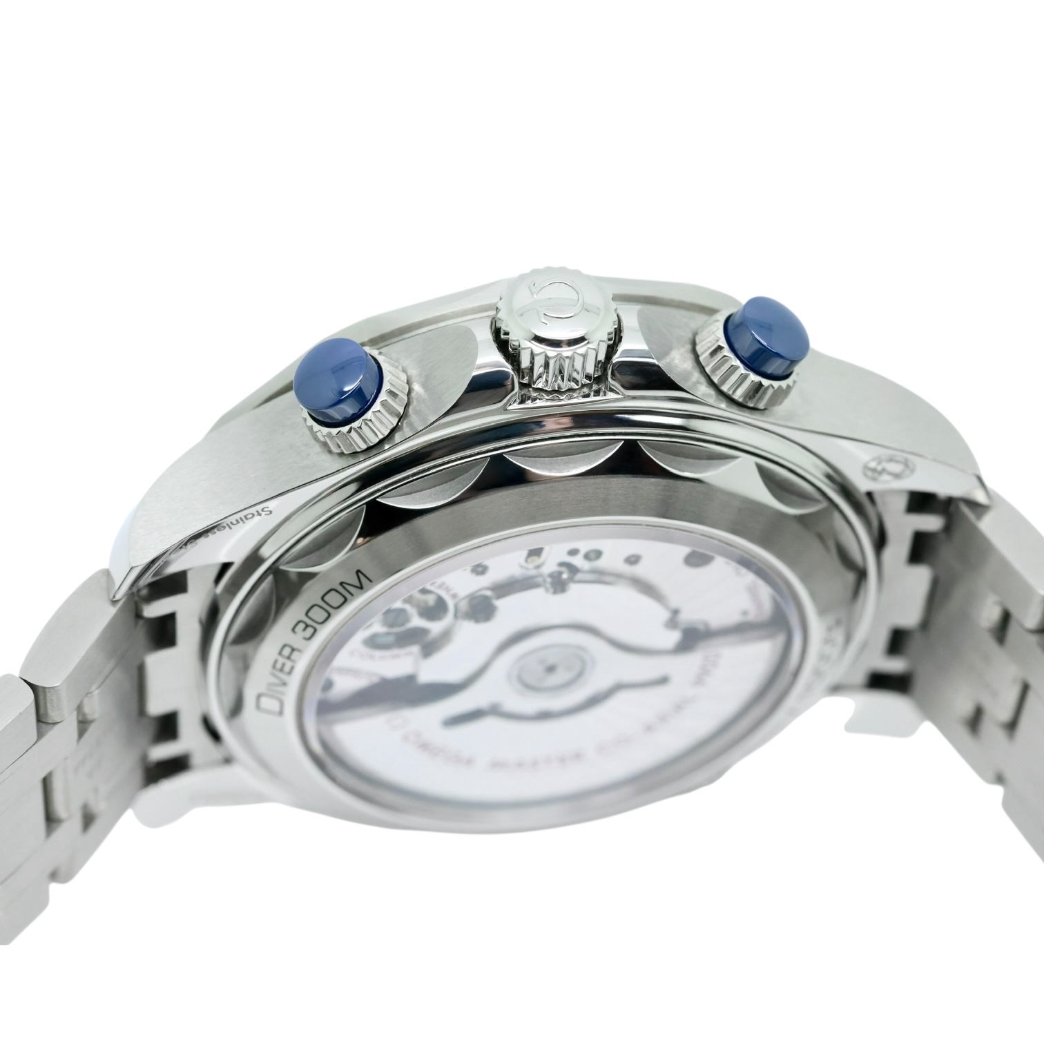 Seamaster Diver 300 M Chronograph Graues Blatt Blaue Keramik Lünette — Image 5 of 5