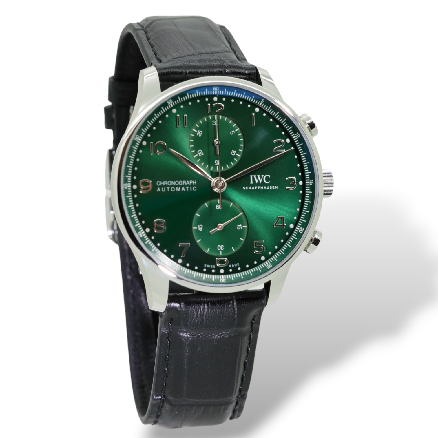 Portugieser Chronograph 41 Grünes Blatt Glasboden — Bild 2 von 5