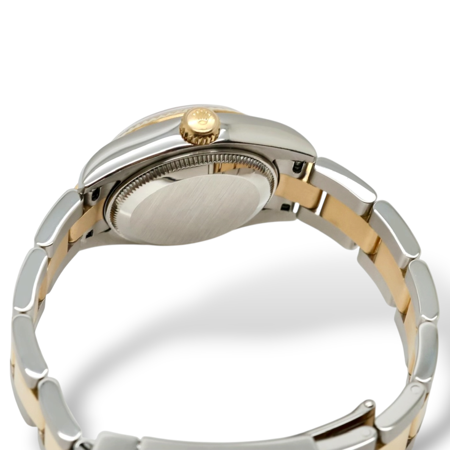 Lady-Datejust Geriffelte Lünette Weißes Römische Blatt Stahl/Gelbgold — Imagen 5 de 5