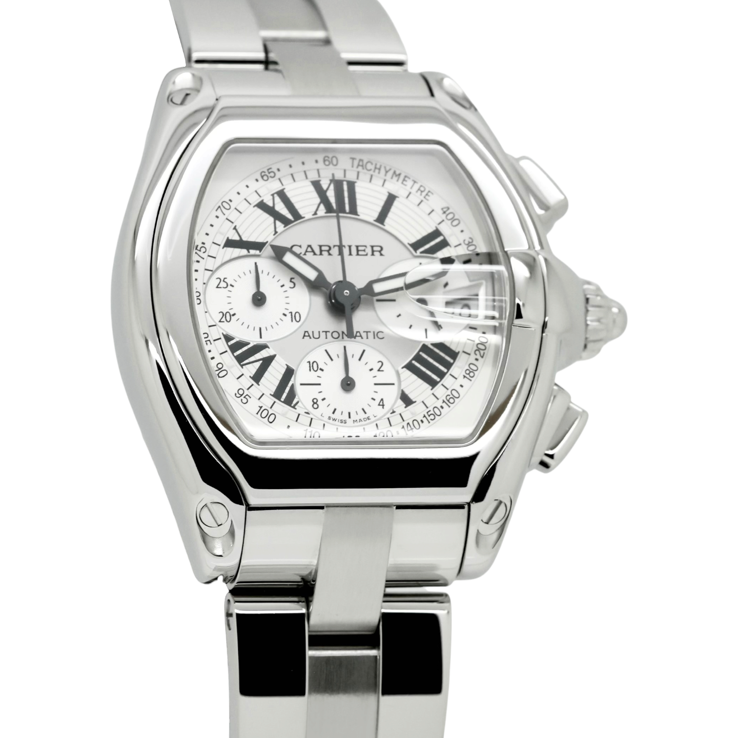 Roadster Chronograph XL Silbernes Blatt Edelstahl — Image 2 of 5