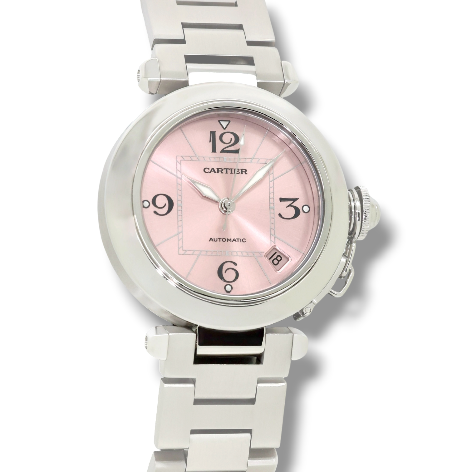 Pasha C 35 Automatik Rosanes Blatt Stahlband — Imagen 2 de 5