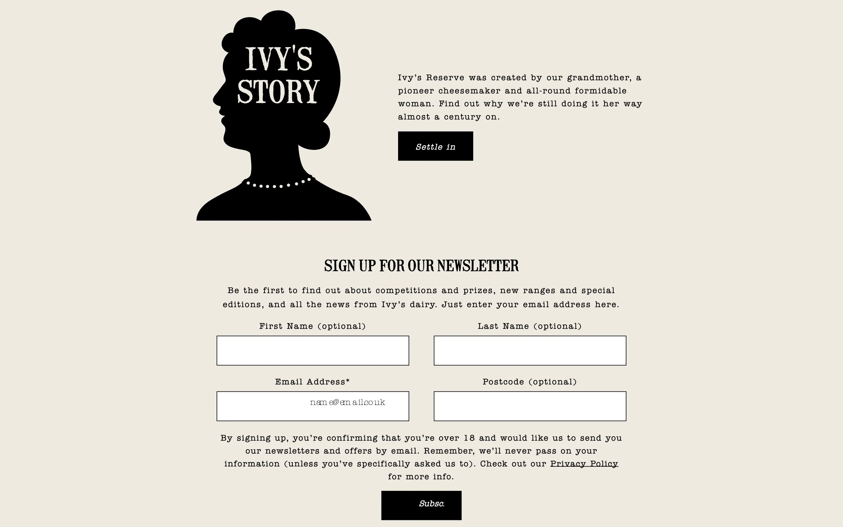 Ivy’s Reserve Play & Win promotion page with online games