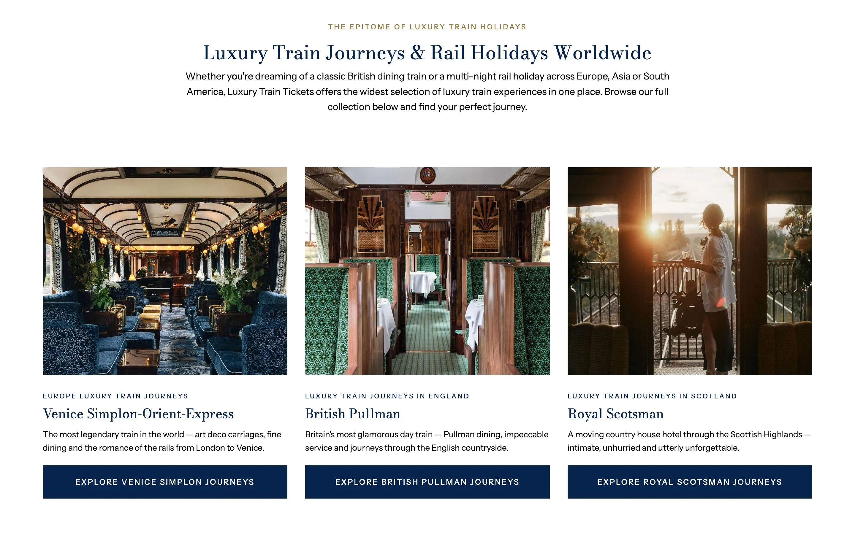 LuxuryTrainTickets.com booking checkout with deposit and balance options