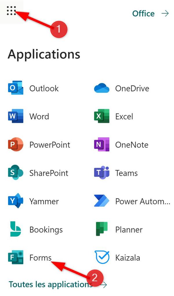 Icone Forms Microsoft 365