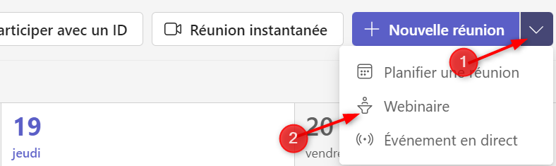 Nouveau webinaire Teams