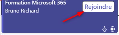 Rejoindre une réunion Teams