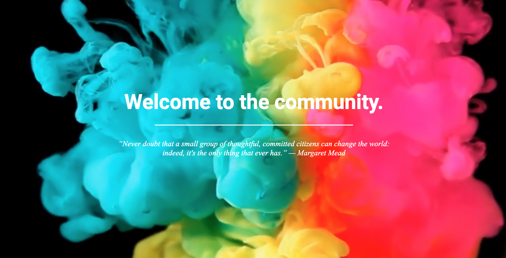Home the community logo