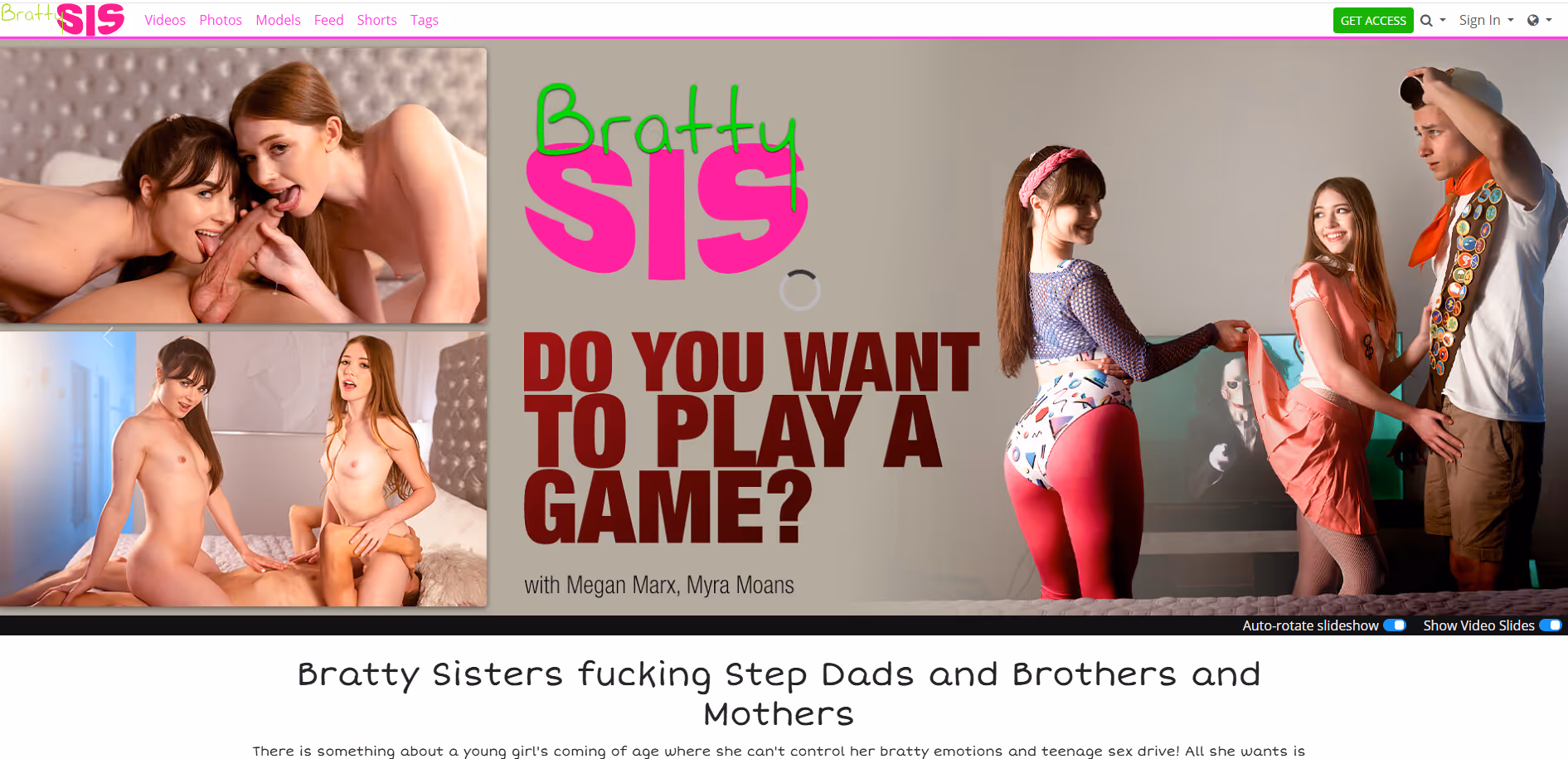 Brattysis.com homepage