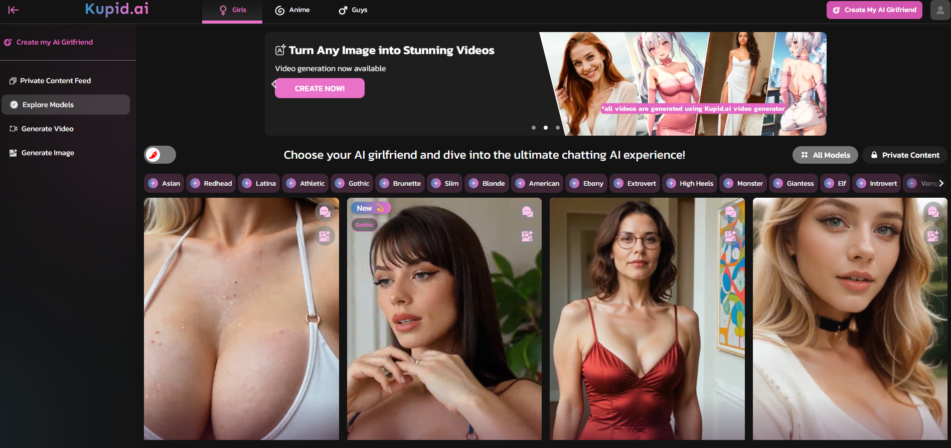 Kupid.ai homepage