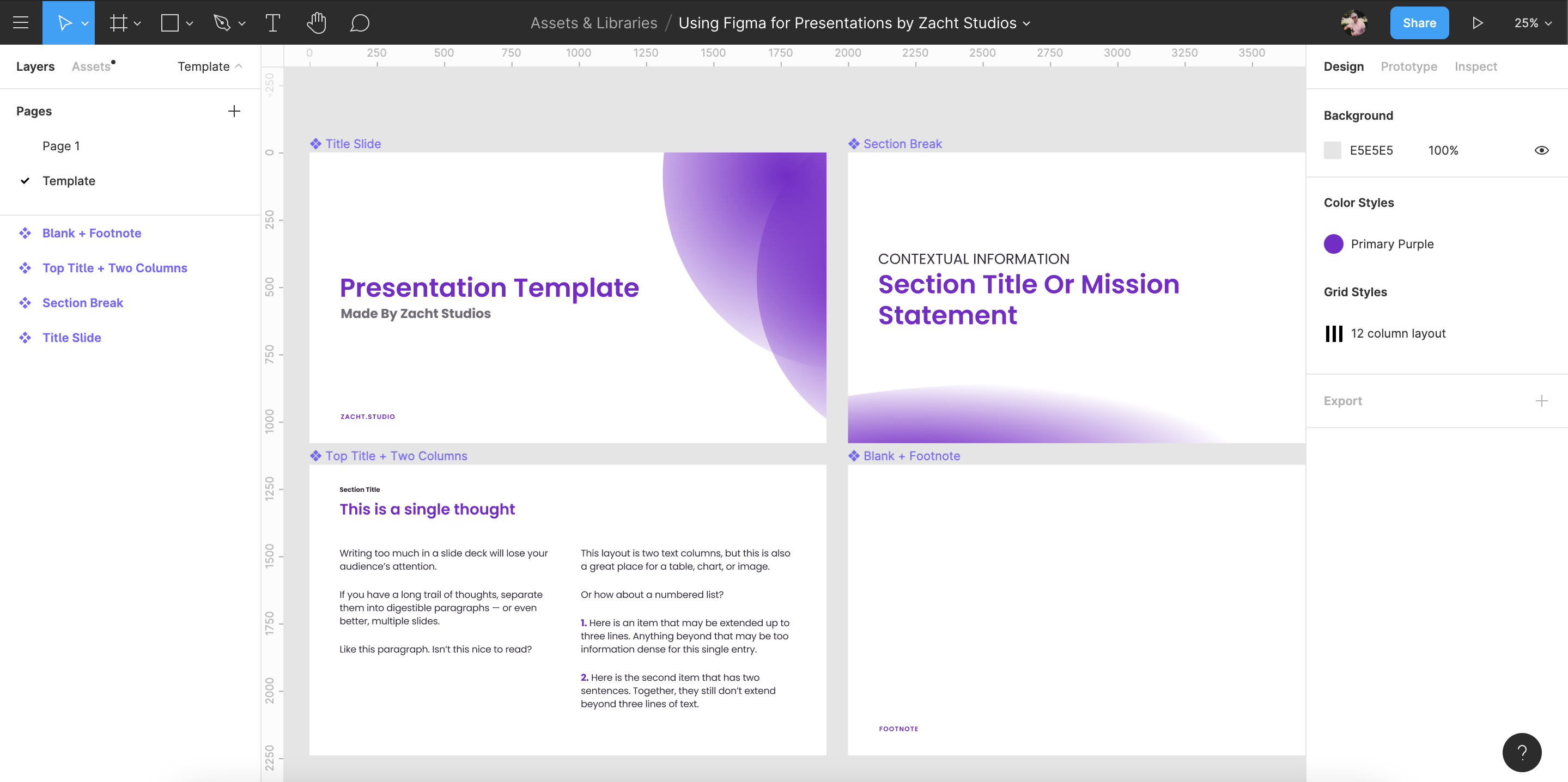 Using Figma for Presentations:  Update