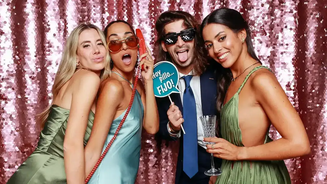 Fondos y photocalls para fotomatón de boda