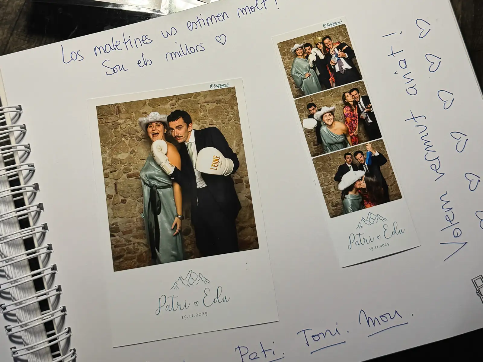 Tiras y fotografías personalizadas de fotomatón