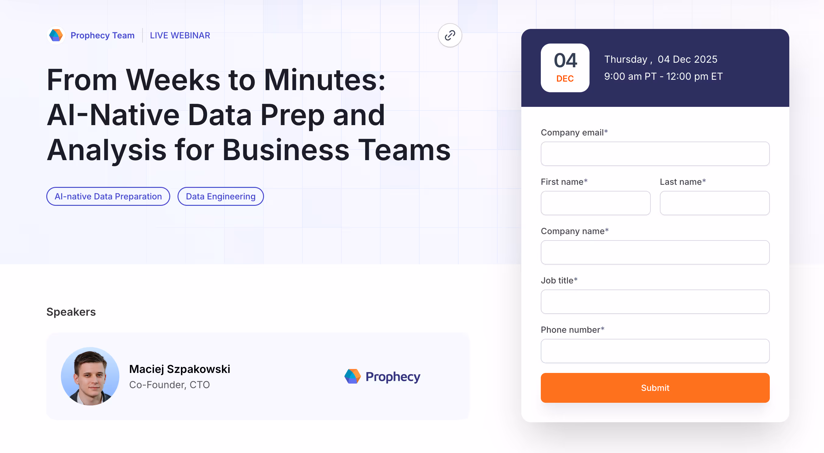 From Weeks to Minutes: AI-Native Data Prep and Analysis for Business Teams by Prophecy.io