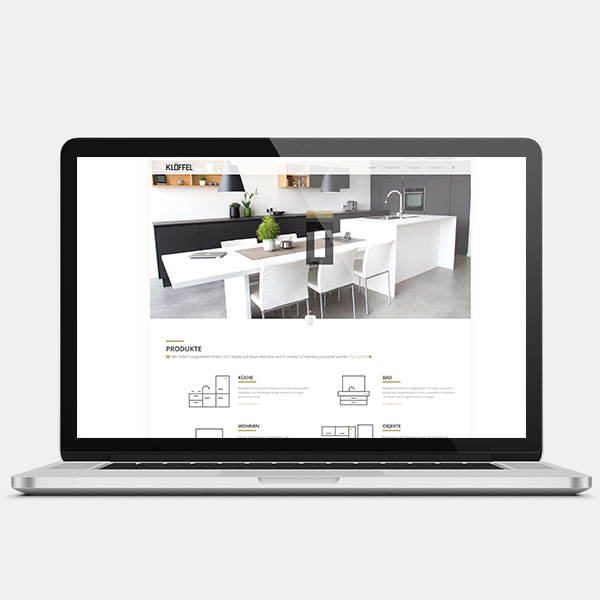 Referenz der Webseite der Schreinerei Klöffel GmbH & Co. KG www.schreinerei-kloeffel.de