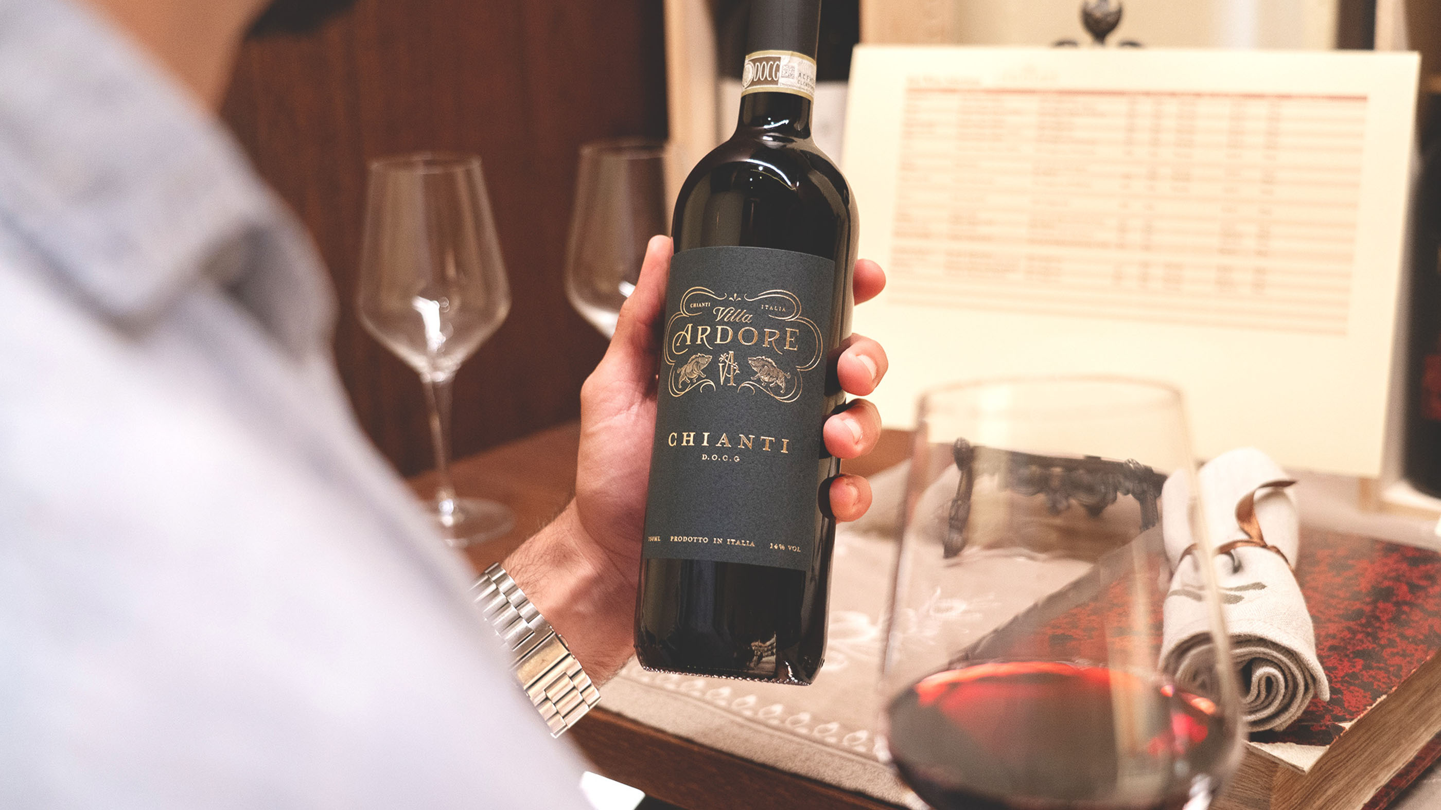 Villa Ardore Wine Label