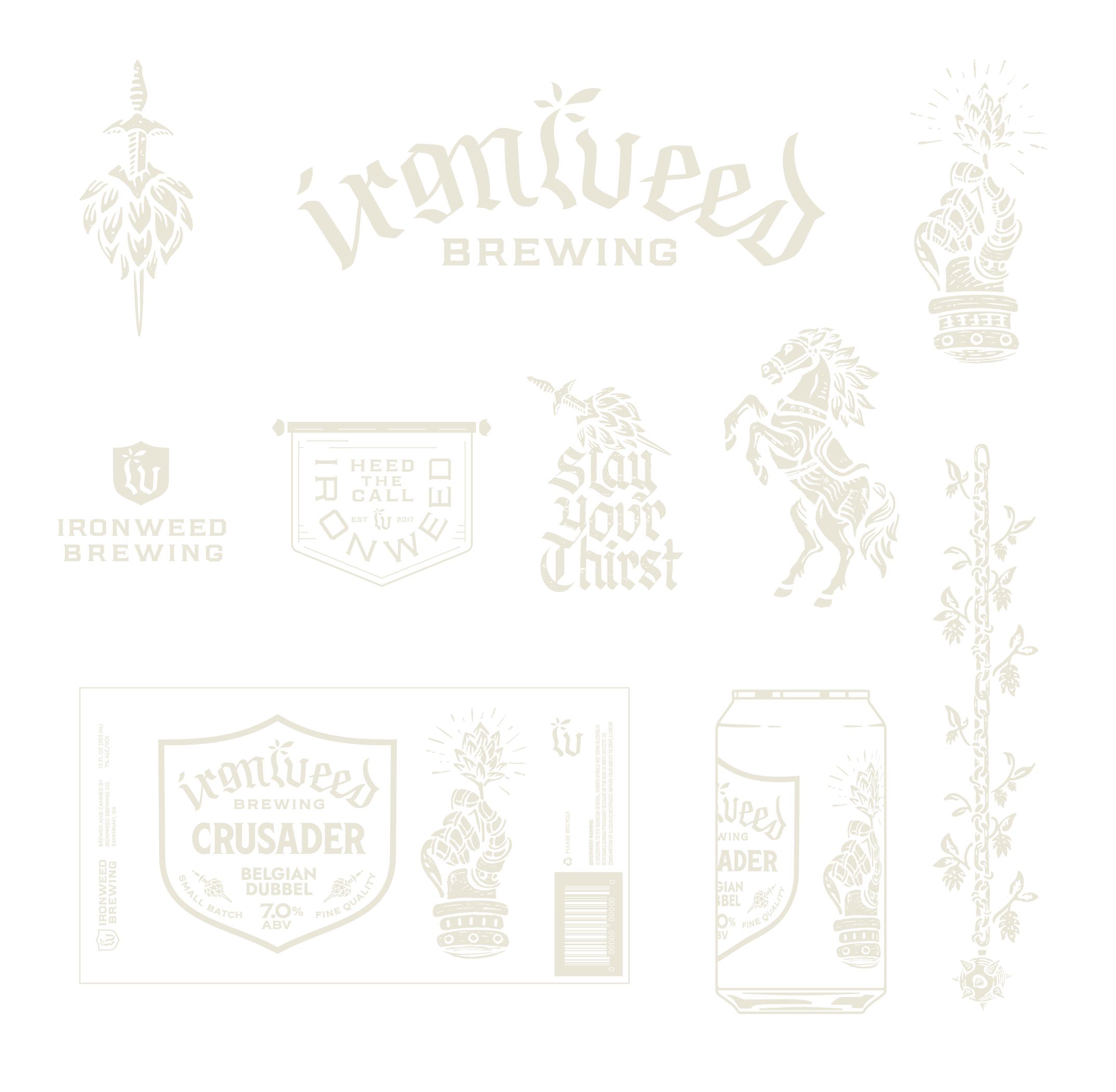 Group of brand assets sample five