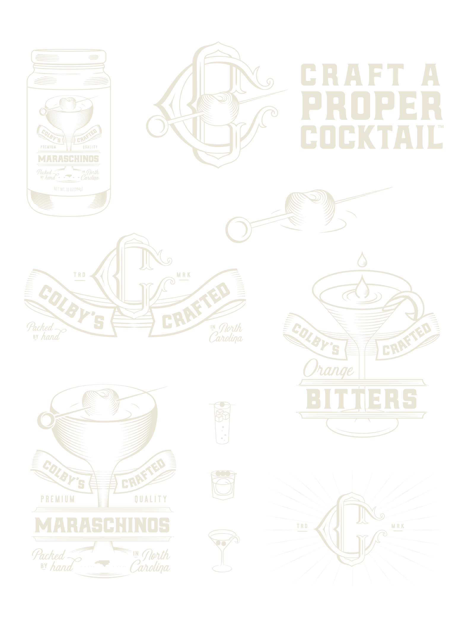 Group of brand assets sample five